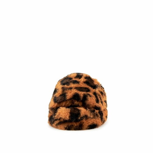 Women's Leopard Faux Fur Slippers - FNGINC
