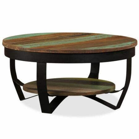 Coffee Table 25.6"x25.6"x12.6" Solid Acacia Wood