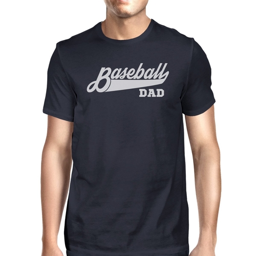 "Baseball Dad" Men's Navy T-Shirt