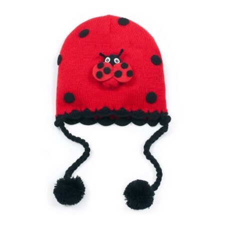 Ladybug Knit Hat