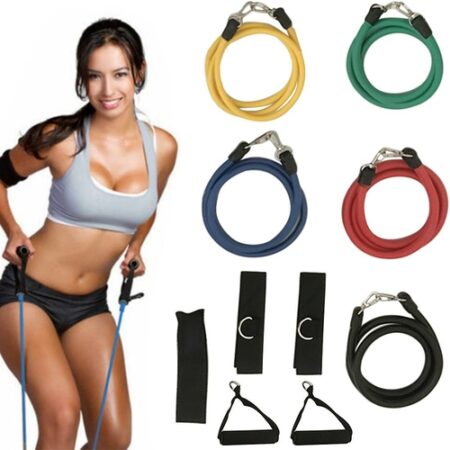 11 In 1 Kit Upgrade Resistance Loop Bands Home Exercise Sports Fitness