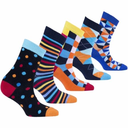 Women's Fashionable Mix Set Socks (5 Pc. Set)