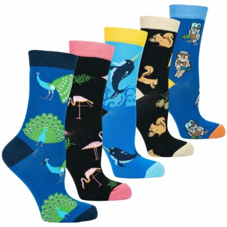 Women's Animal Planet Socks (5 Pr. Set)