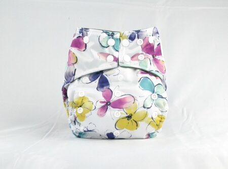 Earthly Cloth Diaper - Pastel Flowers