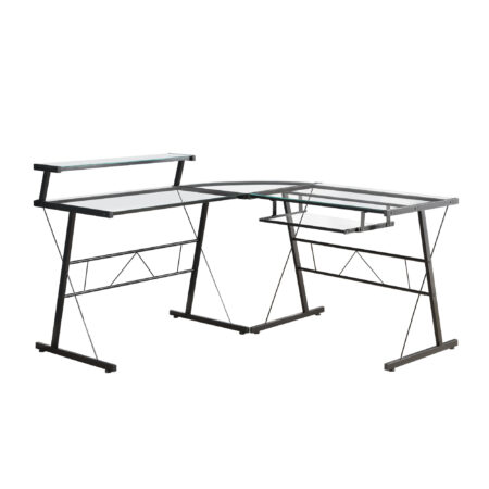 Computer Desk - with Tempered Glass