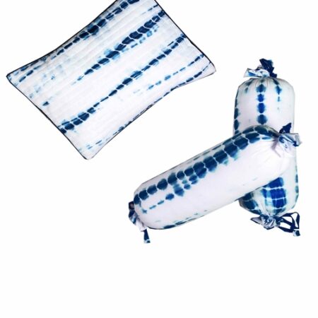 Kyoto Blue Pillow and Bolster Set