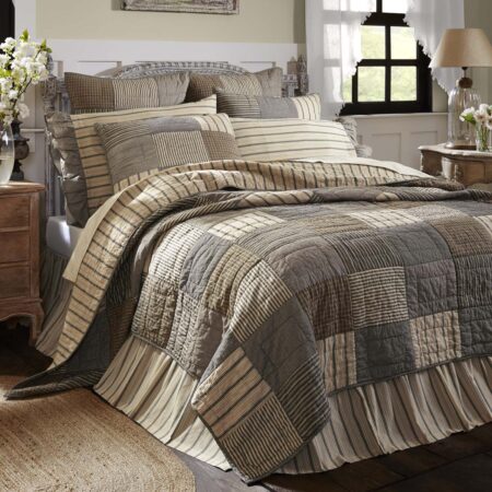 Sawyer Mill Charcoal King Quilt