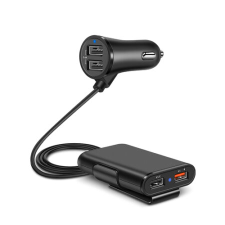Smart QC 3.0 Quick Car USB Charger with A Clip