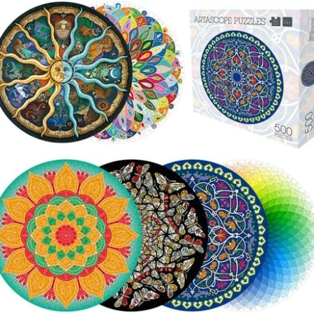 Round Jigsaw Puzzle for Adults & amp; Kids