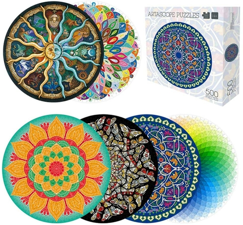 Round Jigsaw Puzzle for Adults & amp; Kids