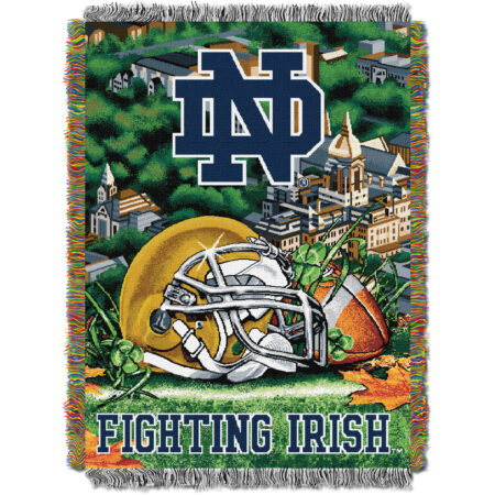 Notre Dame Official Collegiate - Home Field Advantage, Woven Tapestry Throw