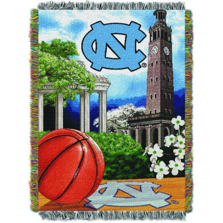 UNC Official Collegiate - Home Field Advantage, Woven Tapestry Throw