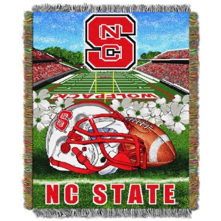 NC State Official Collegiate - Home Field Advantage, Woven Tapestry Throw