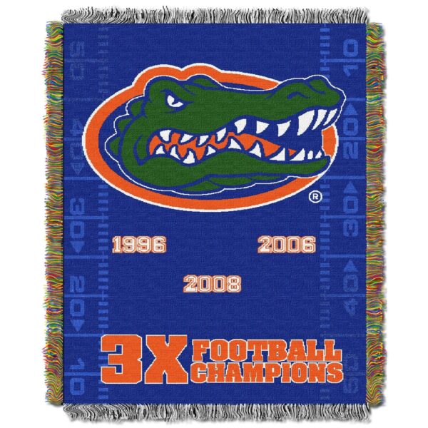 Florida Official Collegiate Commemorative Woven Tapestry Throw