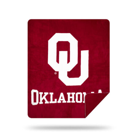 Oklahoma Official Collegiate Denali Sliver Knit Throw