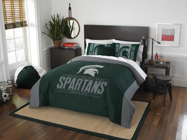 Michigan State Collegiate - Modern Take, Full-Queen Comforter and Sham Set