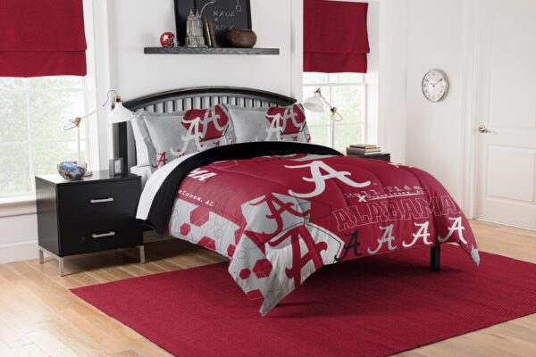Alabama Collegiate - Hexagon, Full-Queen Comforter and Shams Set