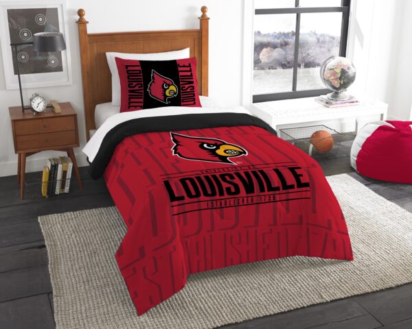 Louisville Collegiate - Modern Take, Twin Comforter and Sham Set