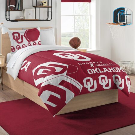 Oklahoma Collegiate - Hexagon, Twin Comforter and Sham Set
