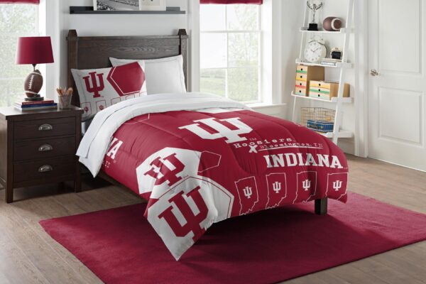 Indiana Collegiate - Hexagon, Twin Comforter and Sham Set