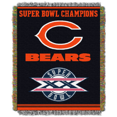 Bears Official National Football League, Commemorative 48 x 60 Woven Tapestry Throw