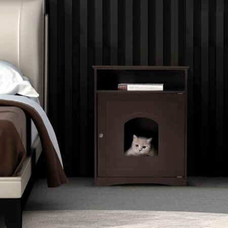 Compartment Cat Litter - Black/Brown