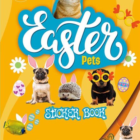 Sticker Book with Easter Pets Themed, 232 total stickers