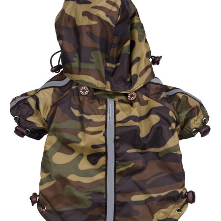 Reflecta-Sport Adjustable Reflective Weather-proof Pet Rain Breaker Jacket - Large