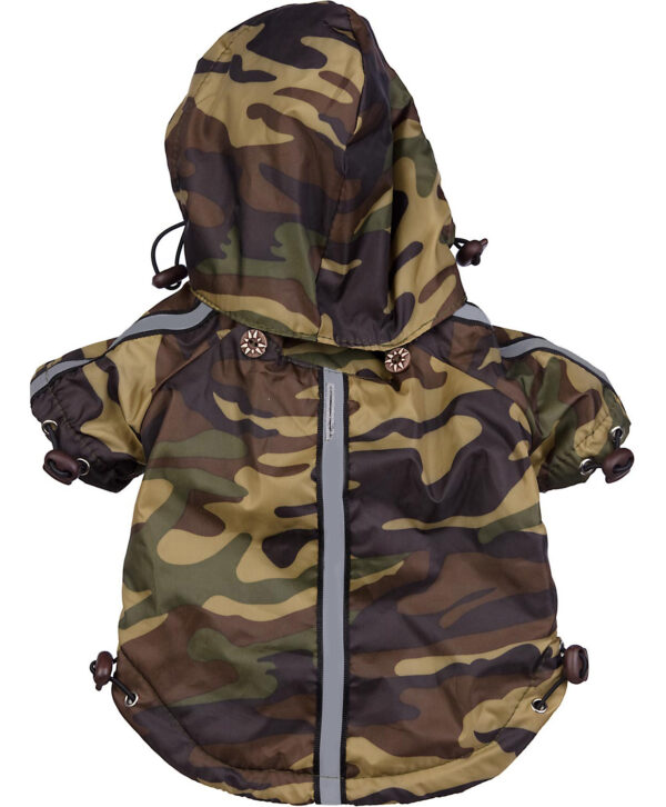 Reflecta-Sport Adjustable Reflective Weather-proof Pet Rain Breaker Jacket - Large