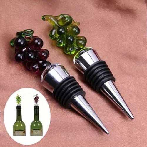 Set of 2 Wine Stoppers for Wine Lovers