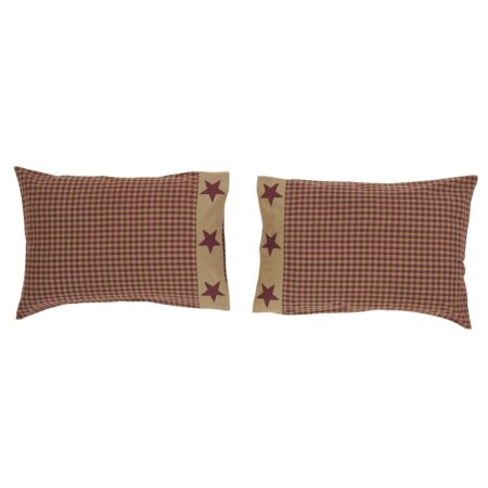 Standard Pillowcases w-Applique Border - Set of 2- 21 x 30