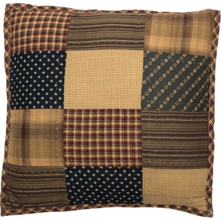 Patriotic Patch Quilted Pillow -16 x 16