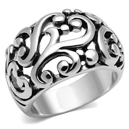 Rhodium Silver Ring