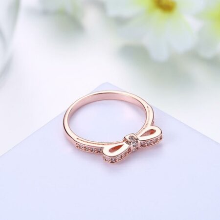 18K Rose Gold Plated Liliane Bowtie Ring