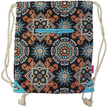 Mosaic Drawstring Backpack