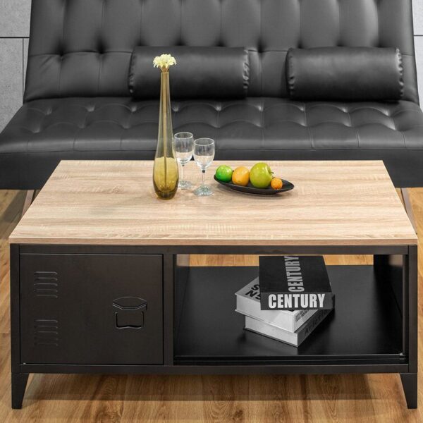 Rectangle Storage Cabinet, Coffee Table, with Mdf Top