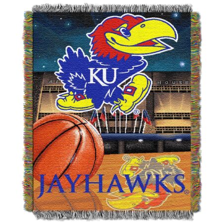 Kansas Official Collegiate "home Field Advantage" Woven Tapestry Throw