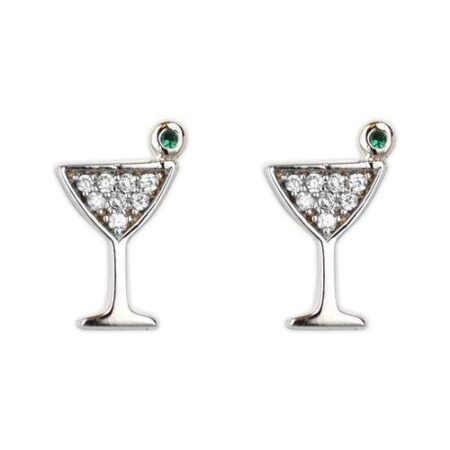 Summer Love Earring Collection - Martini Glass Studs