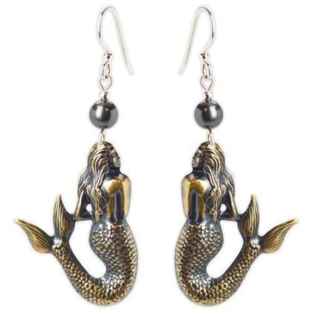 Seafarer Earring Collection: Gold Mermaids
