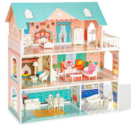 Doll House Play Set with Furniture