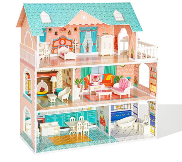 Doll House Play Set with Furniture