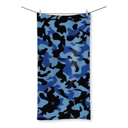 Blue Camo Beach Towel