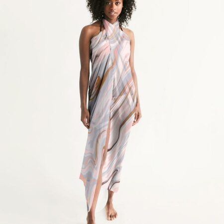 Sheer Love Marble Swimsuit Cover Up