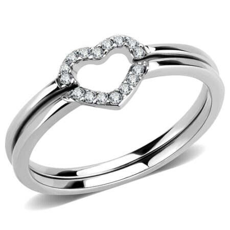 High polished (no plating) Stainless Steel Ring with AAA Grade