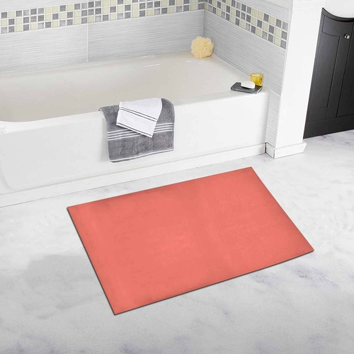 Bathroom Mat (20" x 32") - Salmon Red