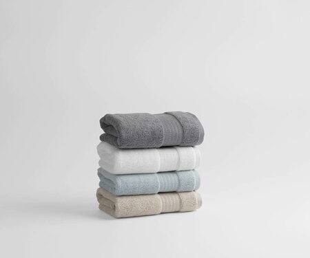 100% Organic Cotton Turkish Dobby Design Hand Towels (Pair)