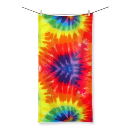 Rainbow Tie Dye XL Bath / Beach Towel