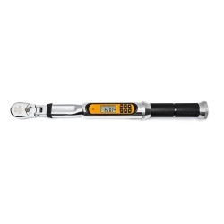 3-8" Drive Flex-head Electronic Torque Wrench W- Angle 10 - 100 Ft-lb