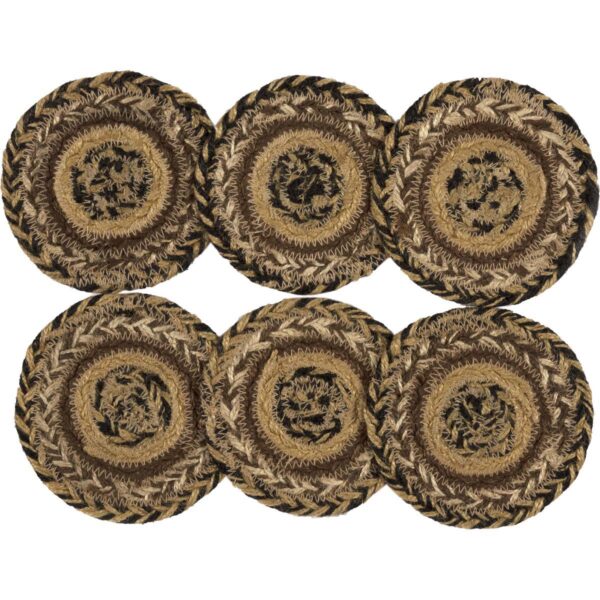 Kettle Grove Jute Coasters (Set of 6)