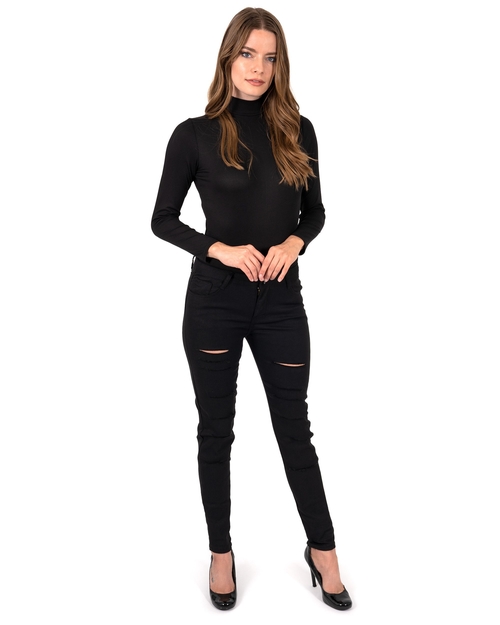 Clifton Ripped High Waist Skinny Jeans - FNGINC